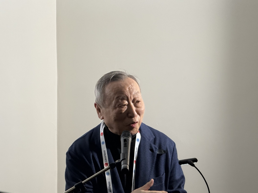 Luật sư Akira Kawamura từng là Chủ tịch IBA từ năm 2011 đến 2012 chia sẻ cảm xúc tại buổi tiếp tân.